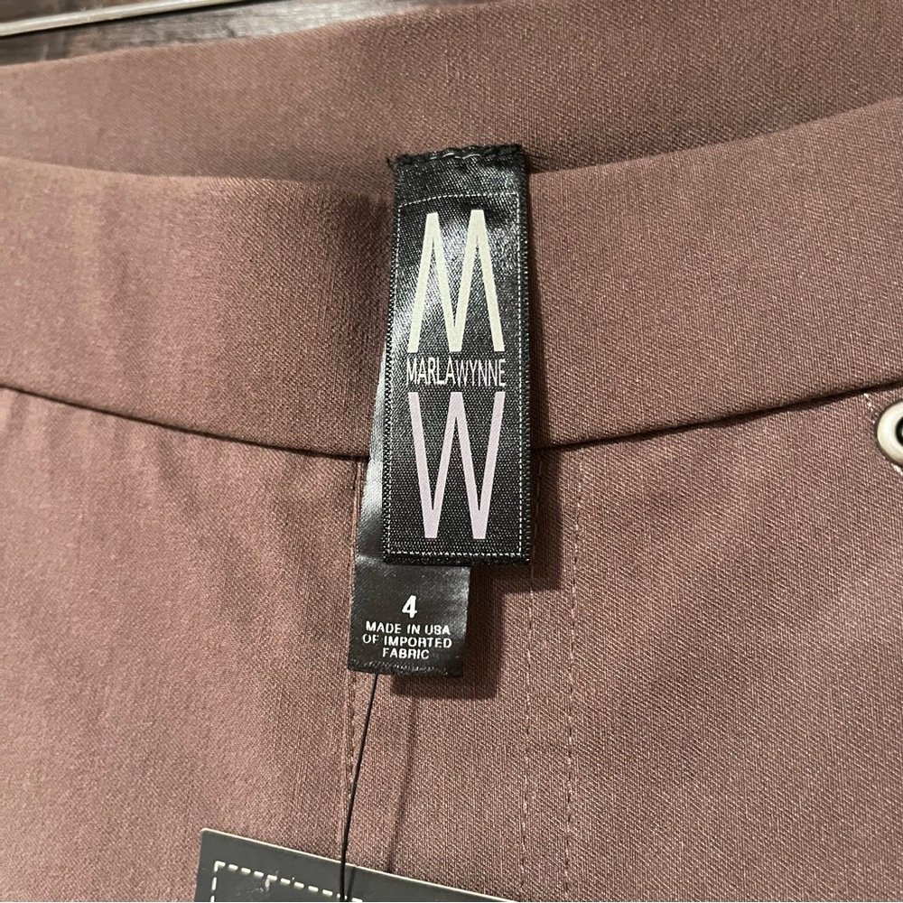 NWT MarlaWynne Size 4 High Waisted Jeggings Dark BROWN Box 8